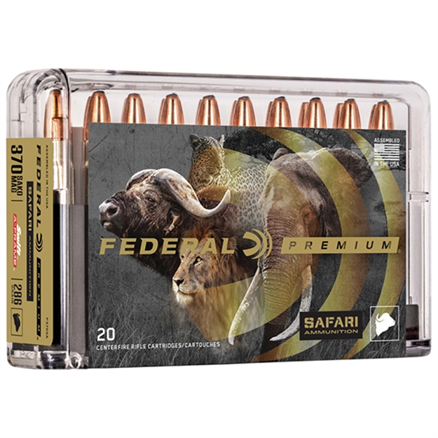 Picture of Federal P370sa Premium Safari Cape-Shok 370 Sako Mag 286 GR Swift A Frame 20 Per Box/ 10 Case 029465061166