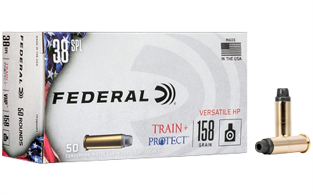 Picture of  Federal Tp38vhp1 Train + Protect  38Special 158Gr Versatile Hollow Point 50 Per Box/10 Case 604544656206