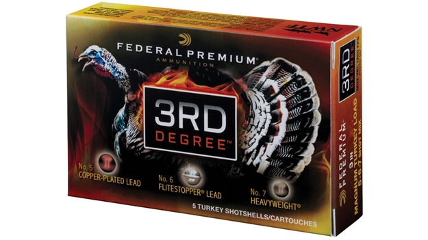 Picture of Federal 3Rd Degree Turkey 20Ga 3" 1-7/16Oz 5,6,7 Shot 1100 Fps Flightcontrol Wad PTD258567