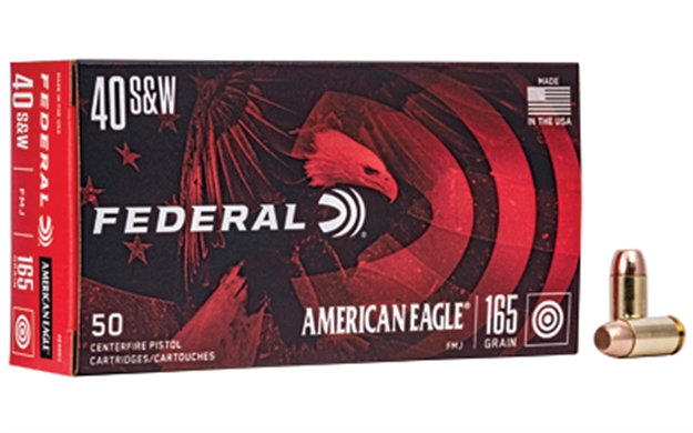 Picture of Federal Ae40r3 American Eagle Handgun 40S&W 165Gr Full Metal Jacket 50 Per Box/20 Case 029465092818 -