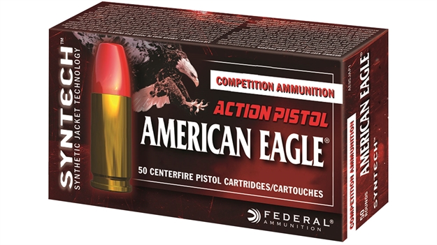 Picture of  Federal Ae45sjap1 American Eagle Syntech Action Pistol  45Acp 220Gr Total Syntech Jacket Flat Nose 50 Per Box/10 Case 604544624106