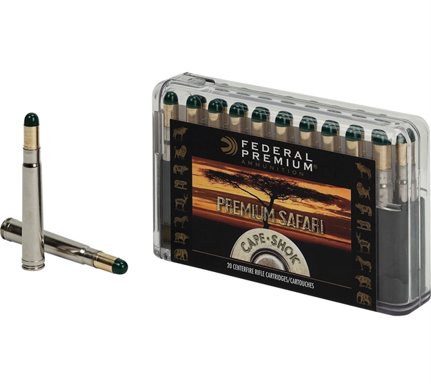 Picture of Federal P500nwh Premium Safari Cape-Shok 500Nitroexpress 570Gr Woodleigh Hydro Solid 20 Per Box/10 Case 029465064235