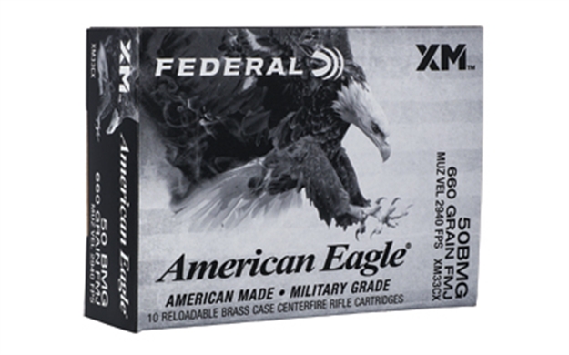 Picture of Federal 50Bmg 660Gr Fmj Xm33cx              10Rd
