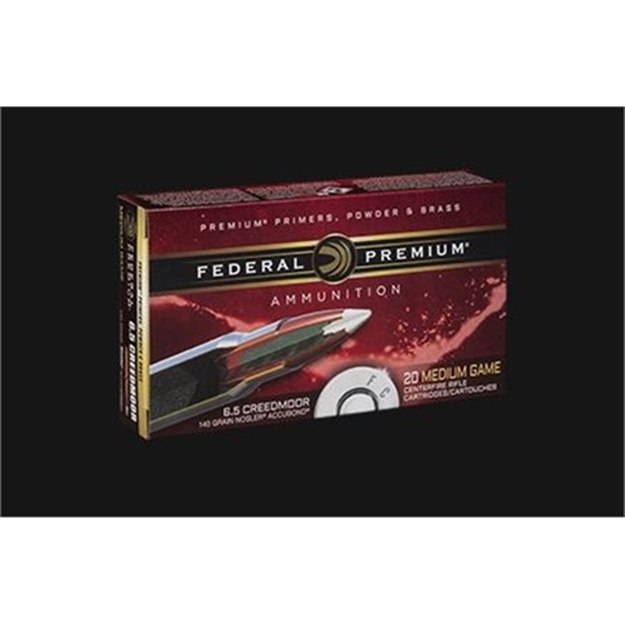 Picture of Federal Premium Vital-Shok Rifle Ammo 6.5 Creed, 140Gr, Nosler Accubond, 20 Rnds P65CRDA1 604544625370
