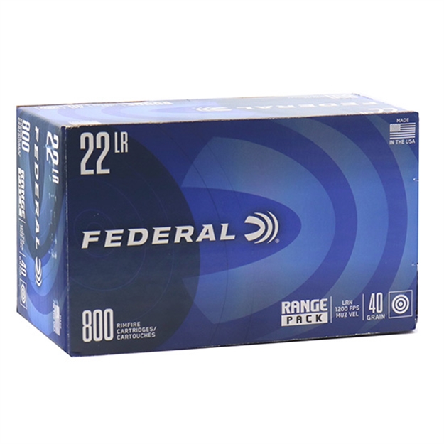 Picture of  Federal 729B800 Champion Training Range Pack 22Lr 40Gr Lead Round Nose 800 Per Box/4 Case *Bulk