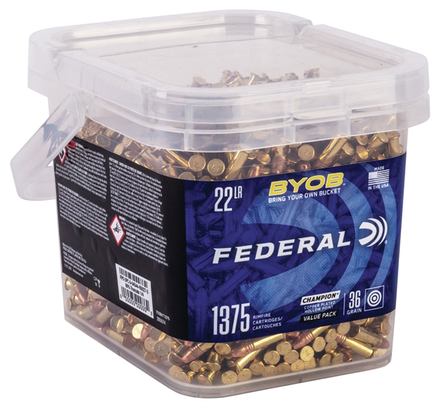 Picture of  Federal 750Bkt1375 Champion Training Byob 22Lr 36Gr Copper Plated Hollow Point 1375/Box 50004544650290
