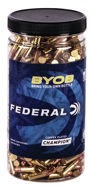 Picture of  Federal 757Btl250 Champion Training Byob 22Wmr 50Gr Jacketed Hollow Point 250 Per Box/8 Case