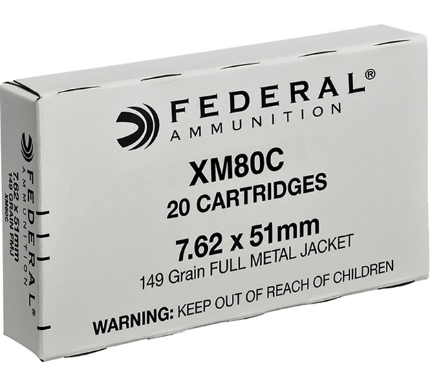 Picture of Federal Lake City Rifle Ammo 7.62X51mm, Fmj, 149 Grains, 2750 Fps, 20, Boxed