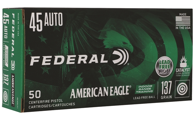 Picture of Federal American Eagle Irt Lead Free, 45 Cal, Grain, Range, 50 Round Box AE45LF1