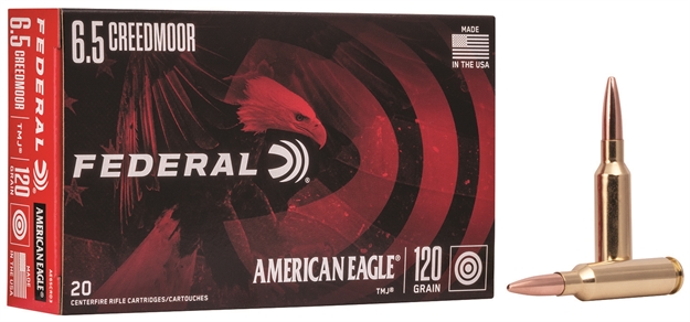 Picture of Federal American Eagle Rifle Ammo 6.5 Creedmoor, Tmj, 120 Gr, 20 Rnd AE65CRD3 604544665451
