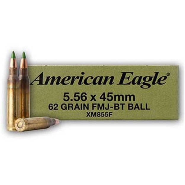 Picture of Federal American Eagle 5.56 62Gr Fmj BT 20/25