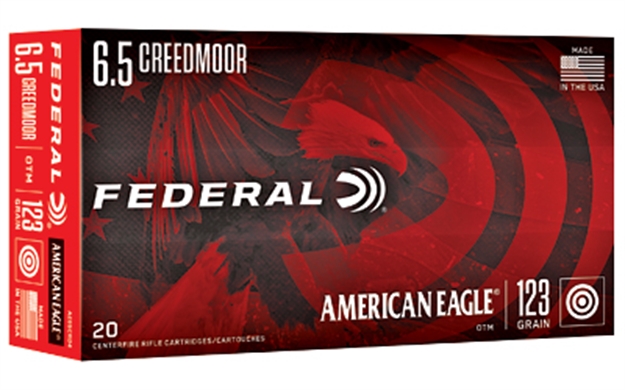 Picture of Federal American Eagle Rifle Ammo 6.5 Creedmoor, Open Tip Match, 123 Gr, 20 Rnd