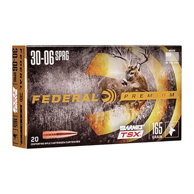 Picture of Federal Ammo 30-06 Spg 165Gr Barnes Tsx 20Bx