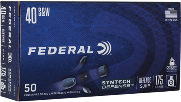 Picture of Federal Ammo .40Sw 175Gr. Synthetic Defense Sjhp 50-Pack