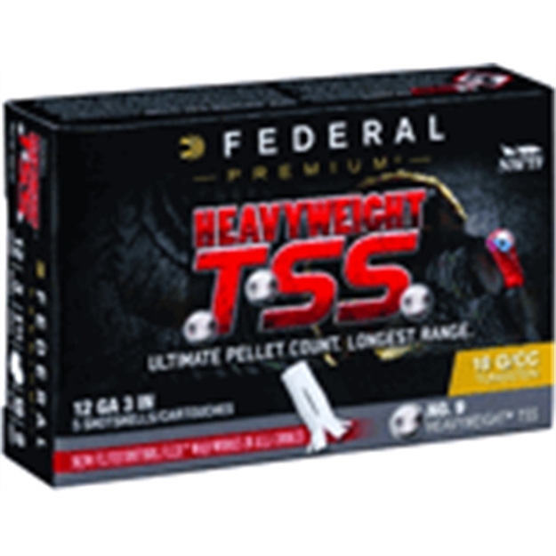 Picture of Federal Heavyweight Tss 12Ga 3" 1-3/4Oz #9 5Rd 10Bx/Cs PTSSX193F9