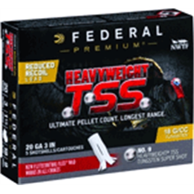 Picture of Federal Ammo Heavyweight Tss 20Ga. 3" 1 1/2Oz. #9 5-Pack