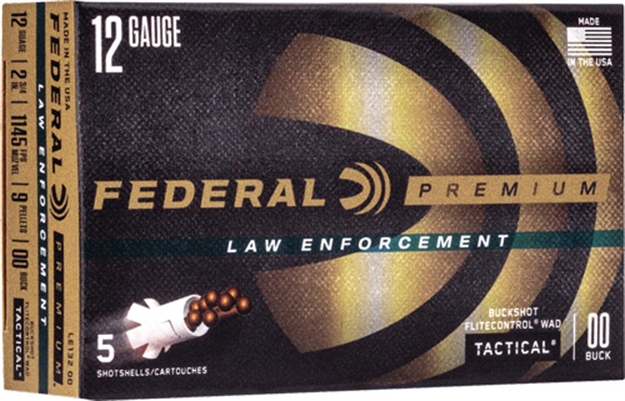 Picture of Federal Ammo LE 12Ga. Case Lot 2.75" OO Buck 9 Pellet 250Rds
