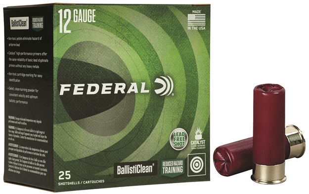 Picture of  Federal Bc13200 Ballisticlean Law Enforcement 12 Gauge 2.75" 9 Pellets Copper 00 Buck Shot 25 Per Box/ 10 Case