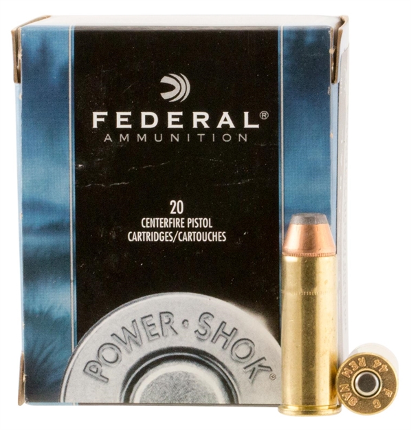 Picture of  Federal C44b Power-Shok Handgun 44Remmag 180Gr Jacketed Hollow Point 20 Per Box/25 Case 029465093082