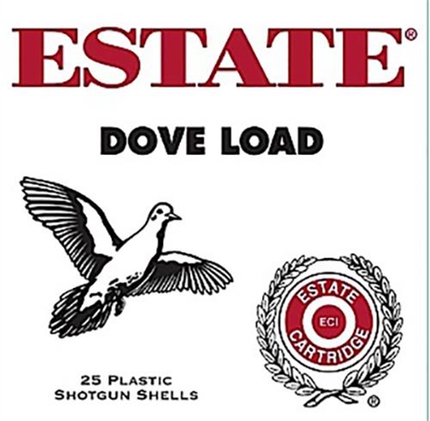 Picture of Estate Cartridge Game & Target Dove Shotshell 12 Ga, 2-3/4 In, No. 7-1/2, 1-1/8 Oz, 3-1/4 Dr, 1200 Fps, 25 Rnd Per Box