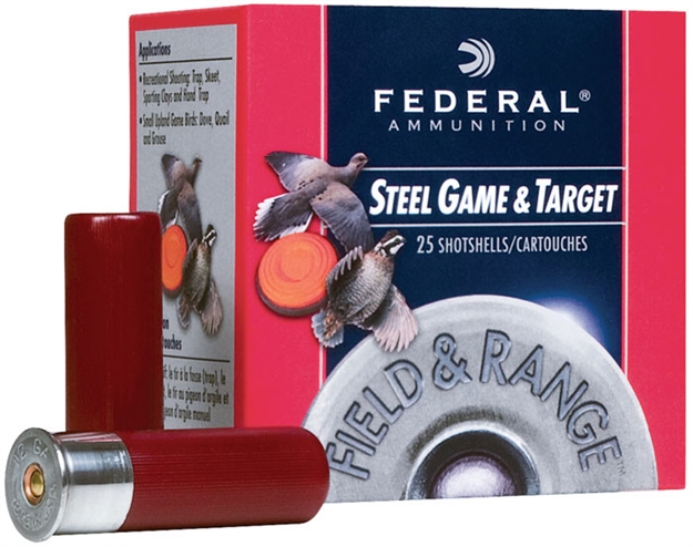 Picture of Federal Field & Range Steel Game & Target Shotshell 12 Ga, 2-3/4 In, No. 7, 1 Oz, 3.64 Dr, 1375 Fps