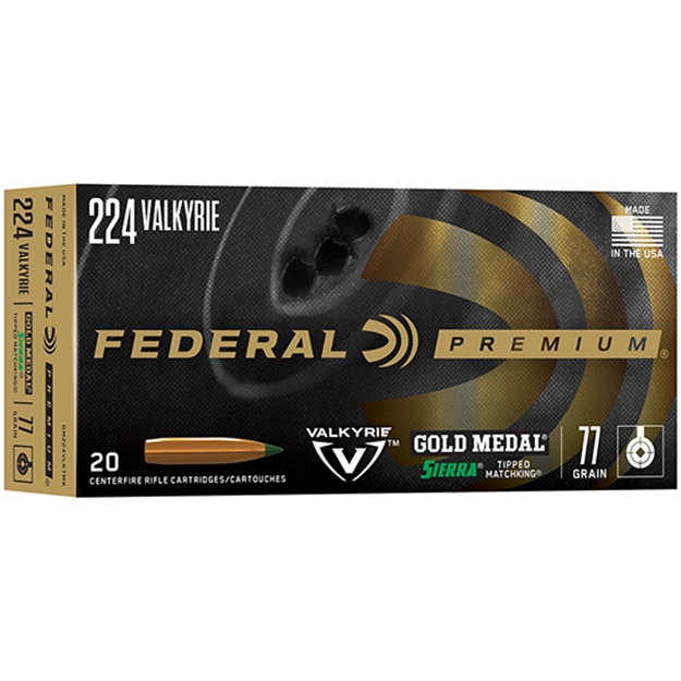 Picture of Federal Gold Medal 224Valk 77Gr Tipped Matchking