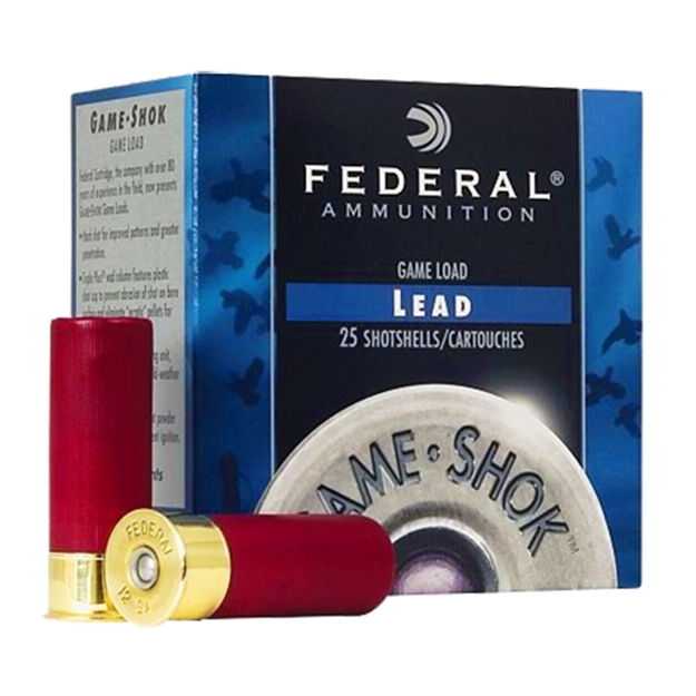 Picture of Federal Game-Shok Upland - Hi-Brass Shotshell 12 Ga, 2-3/4 In, No. 5, 1-1/4Oz, 3.69 Dr, 1330 Fps, 25 Rnd Per Box H126 5 029465001391