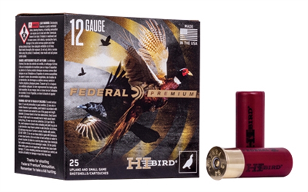 Picture of  Federal Hvf12h5 Premium Hi-Bird 12Gauge 2.75" 1 1/4Oz 5Shot 25 Per Box/10 Case 604544625554