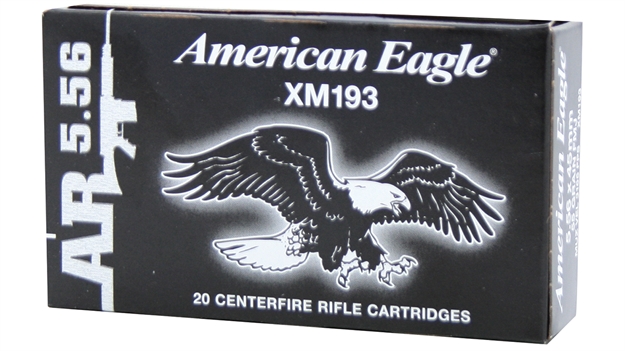 Picture of Fed Xm193 5.56X45 55Gr Fmj 20/500