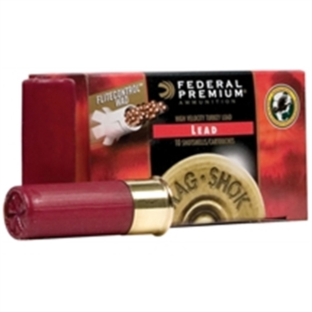 Picture of Federal Mag-Shok Lead High-Velocity Flitecontrol Turkey Shotshell 12 Ga, 2-3/4 In, No. 5, 1-1/2 Oz, 4 DR