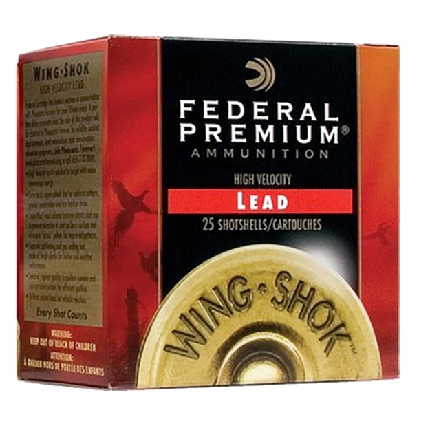 Picture of Federal Wing-Shok High-Velocity Shotshell 28 Ga, 2-3/4 In, No. 6, 3/4Oz, 2.2 Dr, 1295 Fps, 25 Rnd Per Box P283 6 029465007669