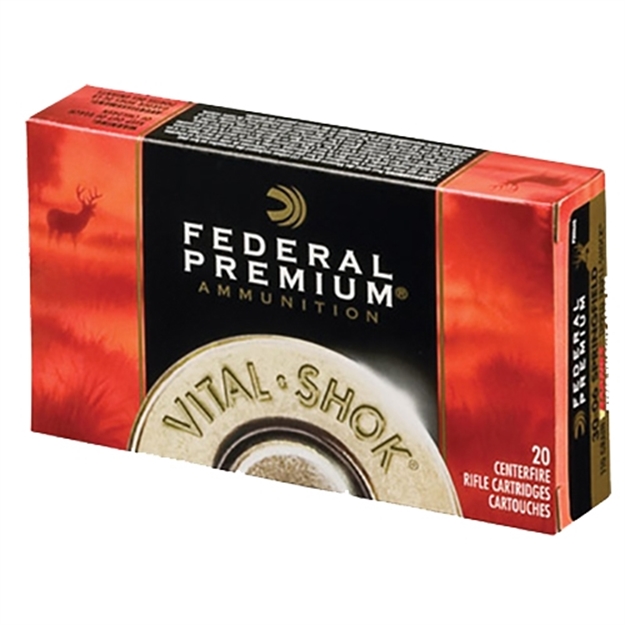 Picture of Federal Premium Vital-Shok Rifle Ammo 30-06 Spr, Trophy Bonded Tip, 180 Grains, 2700 Fps, 20, Boxed 029465099466 -