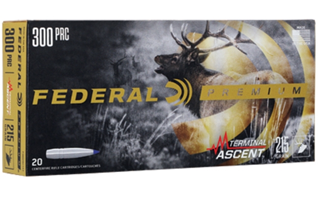 Picture of Fed Terminal Ascent Rifle Ammo 300 Prc, 215 Gr, Nickel Case, 20 Rnd P300PRCTA3