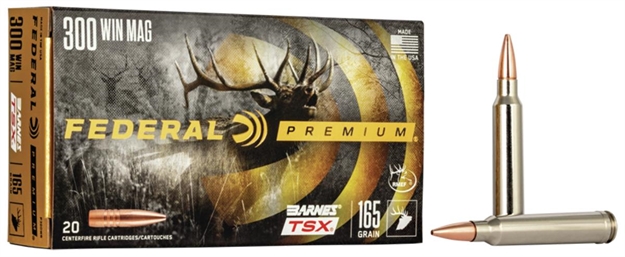 Picture of  Federal P300wr Premium  300Winmag 165Gr Barnes Tsx 20 Per Box/10 Case 029465098544
