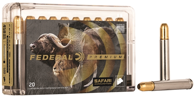 Picture of  Federal P458t3 Premium Safari Cape-Shok 458Winmag 500Gr Trophy Bonded Sledgehammer Solid 20 Per Box/10 Case