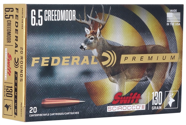 Picture of  Federal P65crdss1 Premium  6.5Creedmoor 130Gr Swift Scirocco II 20 Per Box/10 Case