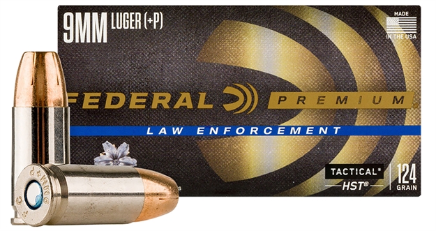Picture of  Federal P9hst3 Premium Personal Defense 9Mm+P 124Gr Hst Jacketed Hollow Point 50 Per Box/20 Case 029465098063