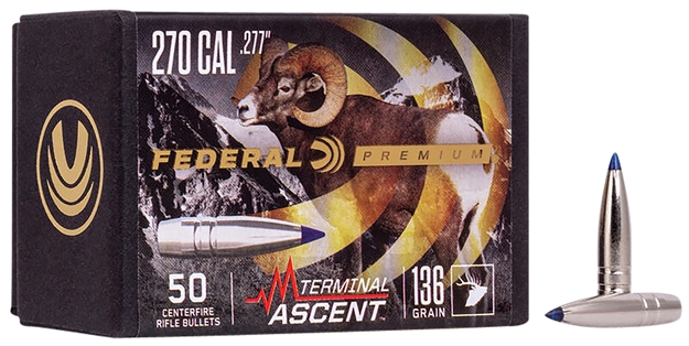 Picture of  Federal Pb277ta1 Premium Terminal Ascent Component 270Win 136Gr 50 Per Box/4 Case 604544659481