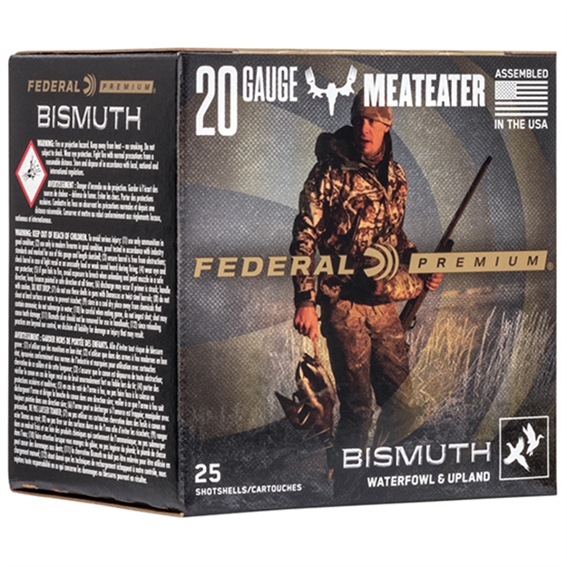 Picture of Federal Pbix2443 Premium Bismuth 20Gauge 3" 1 1/8Oz 3Shot 25 Per Box/10 Case PBIX244 3