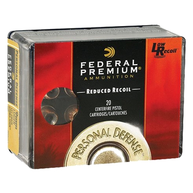 Picture of Federal Pd380hs1h Premium Personal Defense Low Recoil 380Acp 90Gr Hydra-Shok Jacketed Hollow Point 20 Per Box/10 Case 029465088415 -