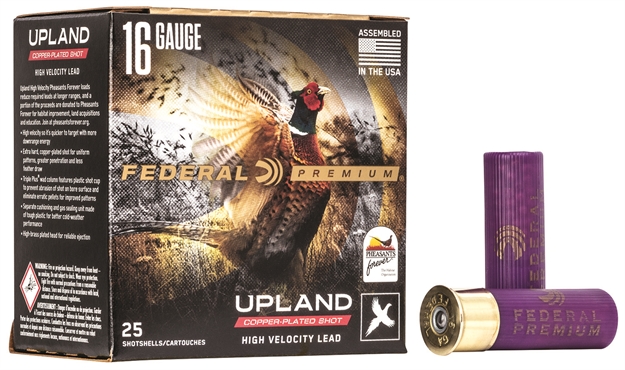 Picture of  Federal Pf1636 Premium Wing-Shok Pheasant Forever High Velocity 16Gauge 2.75" 1 1/8Oz 6Shot 25 Per Box/10 Case