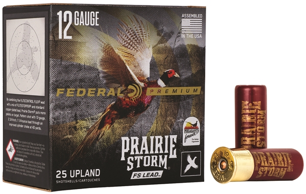 Picture of Fed Prairie Storm Upland FS Lead Shotshell 12 Ga, 2 3/4" Mag, 1-1/4 Oz, #4 FS Lead, 25 Rnd PFX154FS4 604544626568