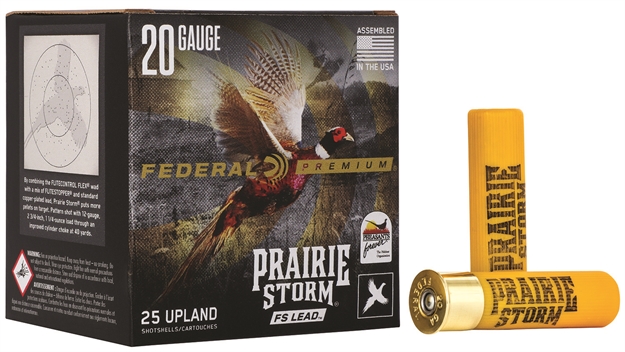 Picture of Fed Prairie Storm Upland FS Lead Shotshell 20 Ga, 2 3/4" Max, 1 Oz, #4 FS Lead, 25 Rnd PFX258FS4 604544626384
