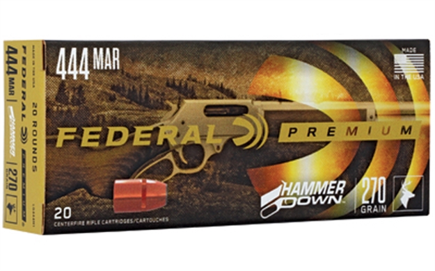 Picture of  Federal Lg444m1 Premium Hammerdown 444Marlin 270Gr Bonded Hollow Point 20 Per Box/10 Case 604544673180
