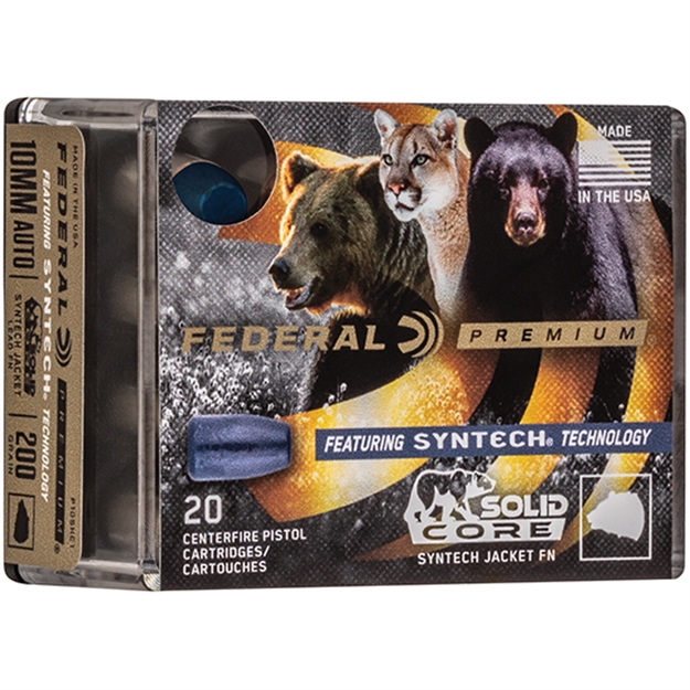 Picture of  Federal P44shc1 Premium  44Remmag 300Gr Solid Core Synthetic Flat Nose 20 Per Box/10 Case