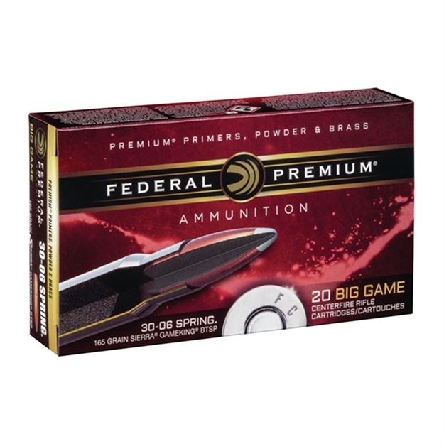 Picture of Federal Premium 30-06 165Gr Btsp 20Bx