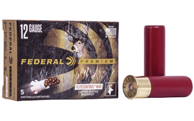 Picture of Federal Premium Vital-Shok Buckshot 12 Ga, 3 In, 00B, 12 Pellets, 1325 Fps, 5 Rounds, Boxed PFC15700 029465025724