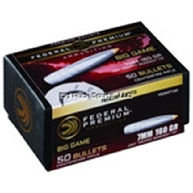 Picture of Federal Premium Bullets 160 Grain Trophy Bonded Tip CB  50  Box
