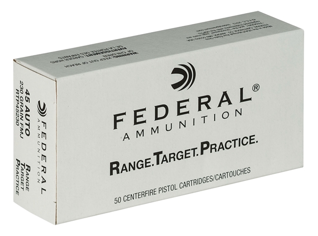 Picture of  Federal Rtp45230 Range & Target  45Acp 230Gr Full Metal Jacket 50 Per Box/20 Case