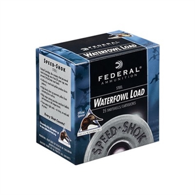 Picture of Federal Speed-Shok Waterfowl Shotshell 16 Ga, 2-3/4 In, No. Bb, 15/16 Oz, 3.21 Dr, 1350 Fps, 25 Rnd Per Box